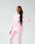 EFFORTLESS - Long Sleeve Bodysuit in Posie Pink