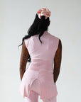 THE CLINIC - Sleeveless Longline Top in Posie Pink