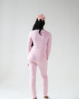 EFFORTLESS - Long Sleeve Bodysuit in Posie Pink