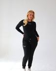 EFFORTLESS - Long Sleeve Bodysuit in Black